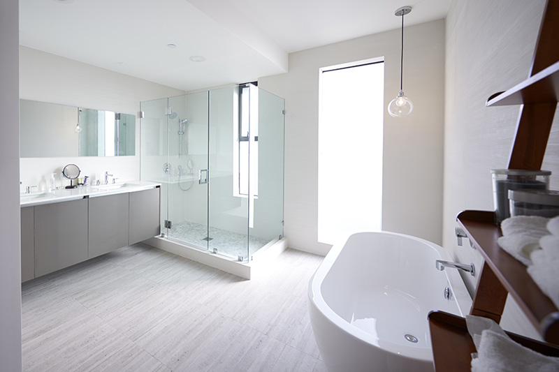 modern white bathroom